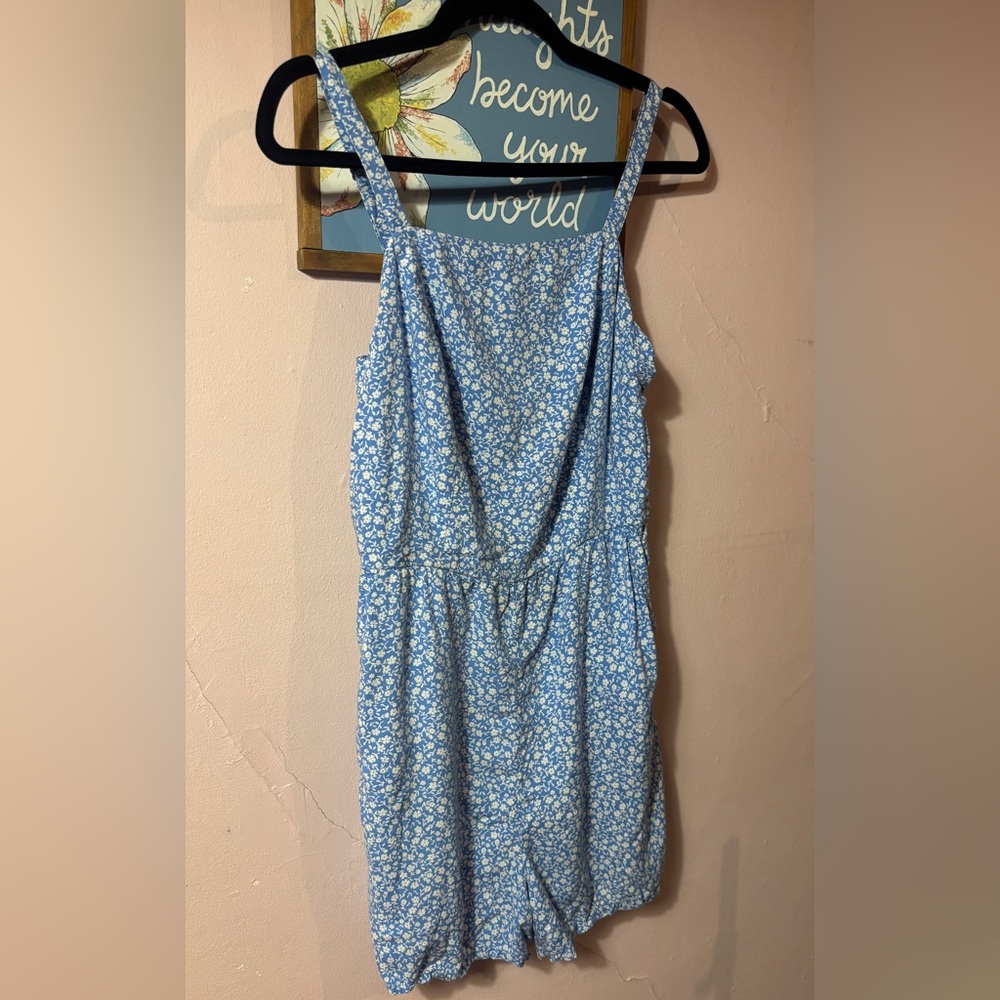 Old Navy Blue Floral Midi Dress